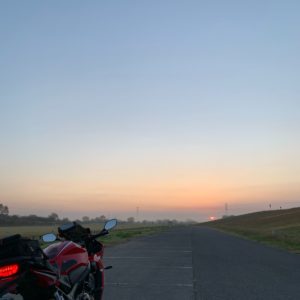利根川ゆうゆう公園の清々しい風景with CBR650R③