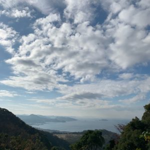 日本寺大仏の横手から見える東京湾の風景②