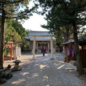 房総半島最南端・野島埼灯台手前の厳島神社にて②