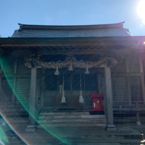 房総半島最南端・野島埼灯台手前の厳島神社・本殿にて