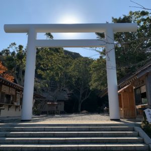 安房国一之宮 安房神社 二之鳥居にて②