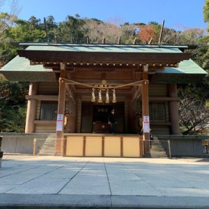 安房国一之宮 安房神社 上の宮で参拝