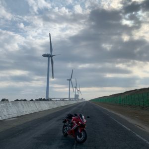 神栖市・1000人画廊にてwith CBR650R