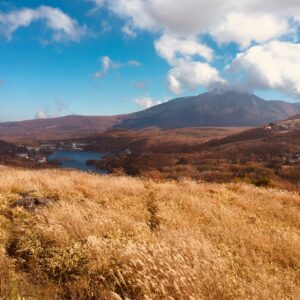 秋のビーナスライン・白樺湖展望台駐車場にて