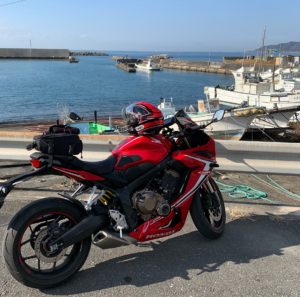 館山市・相浜漁港with CBR650R