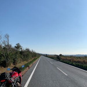 房総フラワーラインの伸びやかなロード風景with CBR650R