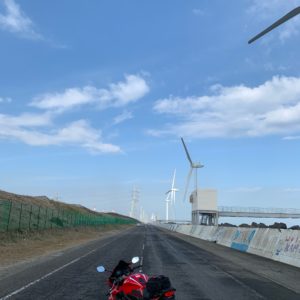 神栖市・1000人画廊にてwith CBR650R②