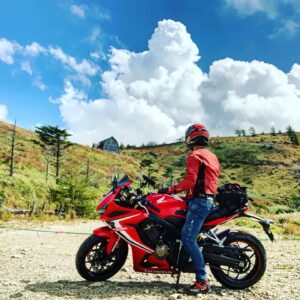 鉢伏高原スカイラインの折り返し地点の鉢伏山山荘にて