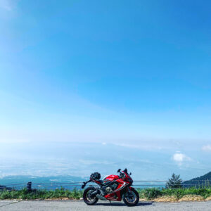 度肝を抜かれるチェリーパークラインの眺望with CBR650R