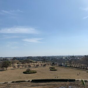 さきたま古墳公園の爽快展望風景①