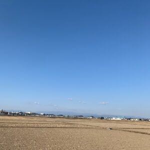埼玉川越付近の田園風景