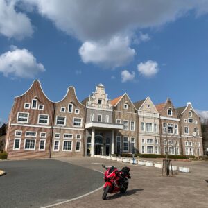 埼玉県東松山市の大岡市民活動センターにてwith CBR650R