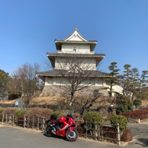 こじんまりがら天守のある騎西城址にてwith CBR650R②