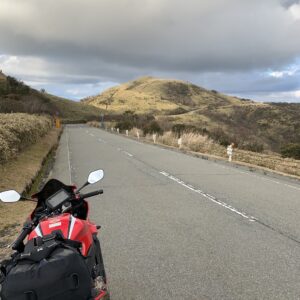 西伊豆スカイラインの爽快ロード風景with CBR650R
