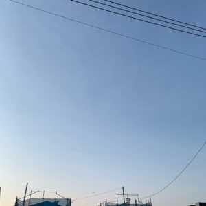 ツーリング出発前の埼玉自宅近くの空模様