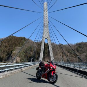 秩父・合角漣大橋での自然と橋とCBR650R②