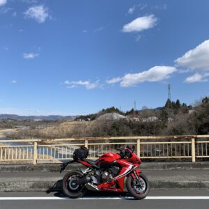 伸びやかな久那橋の風景with CBR650R③