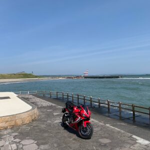 マリンパーク御前崎のシーサイドエリアにてwith CBR650R③