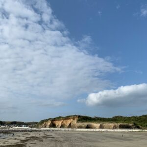 房総半島・外房の名洗港海浜公園からの屛風ヶ浦の眺め②