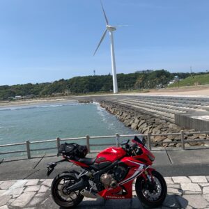 マリンパーク御前崎のシーサイドエリアにてwith CBR650R④