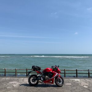 マリンパーク御前崎のシーサイドエリアにてwith CBR650R②