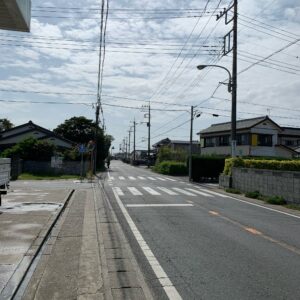 銚子寄りの九十九里ビーチラインのロード風景