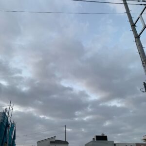 ツーリング出発前の埼玉自宅近くの朝空