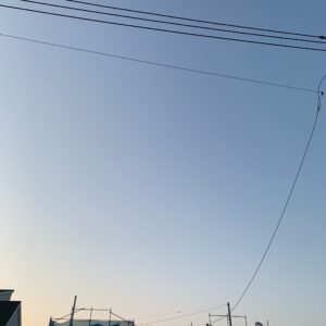 2021/4/3ツーリング出発前の埼玉自宅近くの青空