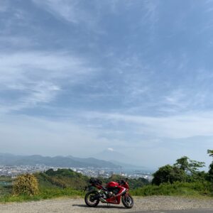 日本平さくら通りからの富士山の眺め