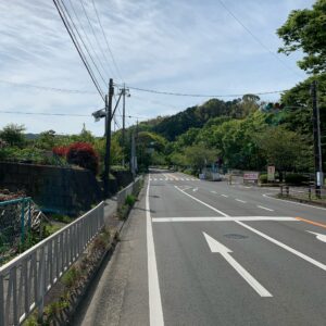 静岡市日本平パークウェイ直前の風景