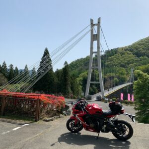 上野スカイブリッジの高台からの眺めwith CBR650R