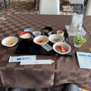 ホテルアンビア松風閣のビュッフェスタイルの朝食