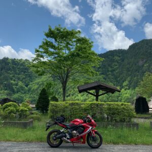 高根第一ダムの風景with CBR650R③