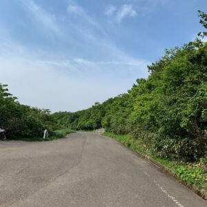 ロードコンディションの良い1.5車線の関田峠付近のロード風景