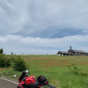 爽快な高原風景が広がる光が原高原にてwith CBR650R②