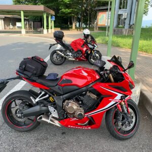 赤城高原SAでインスタフォロワーさんのバイクを発見！