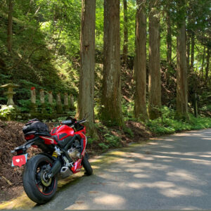 微妙橋に続くお地蔵さんたち