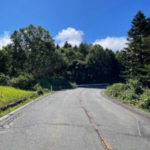 西から入った蔵王エコーラインの爽快ロード風景②