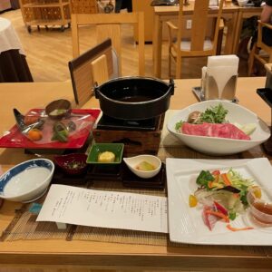 蔵王国際ホテルの夕食