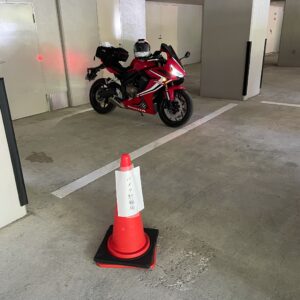 蔵王国際ホテルの完全屋内駐輪場