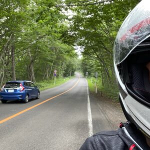 蔵王エコーラインで濃霧、雨に鉢合わせた後のchizuo