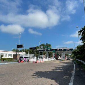 東北道・郡山IC料金所の風景