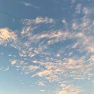 8月6日の埼玉自宅付近の朝空