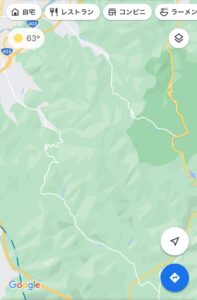 長野市と上田市の境界を行き来する2つのワインディングMap