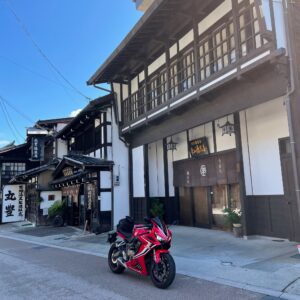 旧中山道の木曽漆器の街「平沢」にてwith CBR650R②