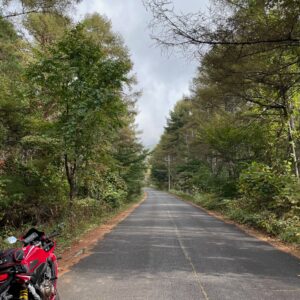 八ヶ岳高原ラインの高台にある富士見平展望台へのルートにてwith CBR650R②