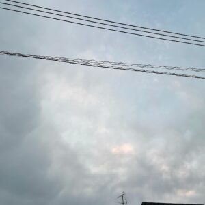 ツーリング出発前の埼玉自宅の朝空