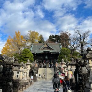 成田山新勝寺の仁王門へ続くメイン通りにて