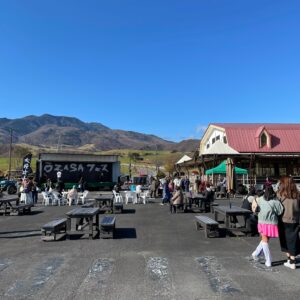 イベントが開かれていた大笹牧場レストハウスにて