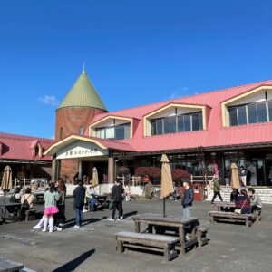 大笹牧場レストハウスにて
